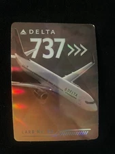 Delta Airlines Collectible Trading Card 737 (New, Given By Pilot)