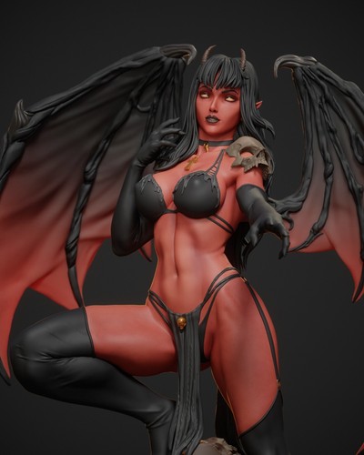 Abe3D Demon Succubus 1/6 1/4 scale printed resin model unpainted DIY kit - Bild 2 von 17