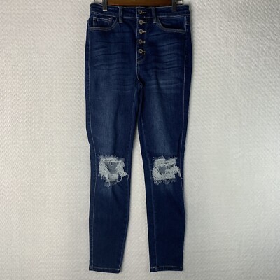 Kancan Signature Skinny Jeans Size 28 Button Fly Cut 32098