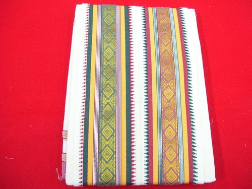 SAREE SARI INDIAN DESIGNER BLOUSE FABRIC HAND EMBROIDERED WEDDING COTTON MUSLIN - Picture 2 of 5