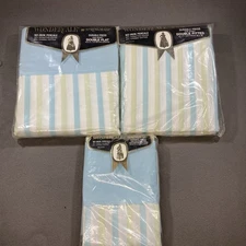 Vintage Springmaid Wondercale Moon Beams Percale Double Sheets & King Cases