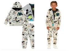 Disney Mickey Mouse Kids  3-piece hoodie set floral top, joggers  jacket 5T