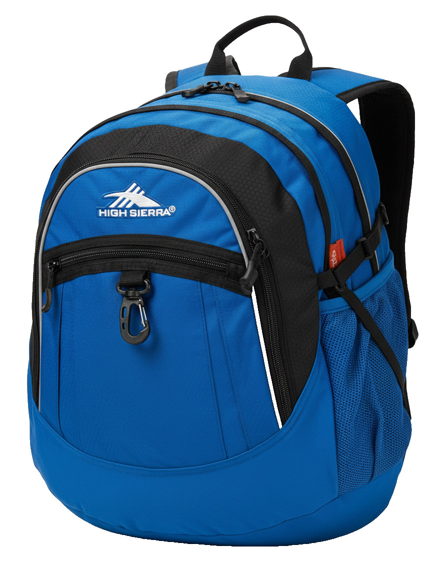 Vivid Blue Black School Travel Laptop Bag New