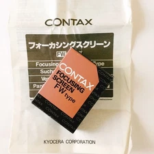 Contax Focusing Screen FW-3 Fully matte type for ST RX RXⅡ AX English Manuals