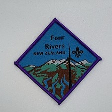 New Zealand Scout Zone Badge Four Rivers R32 
