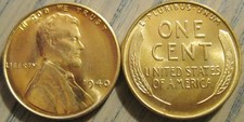 1940-p Choice Gem Bu Lincoln Cent From Original Bank Roll With Full Luster 1940-p Choice Gem Bu Lincoln Cent From Original Bank Roll With Full Luster