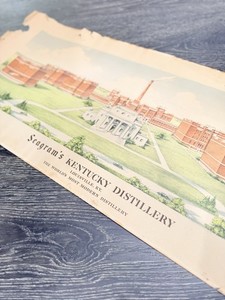 Vintage Seagrams Kentucky Distillery Louisville KY Poster 35x15