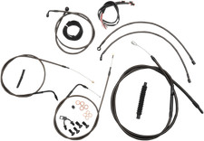 LA Choppers Midnight Cable & Brake Line Kit LA-8122KT2-19M Made in USA