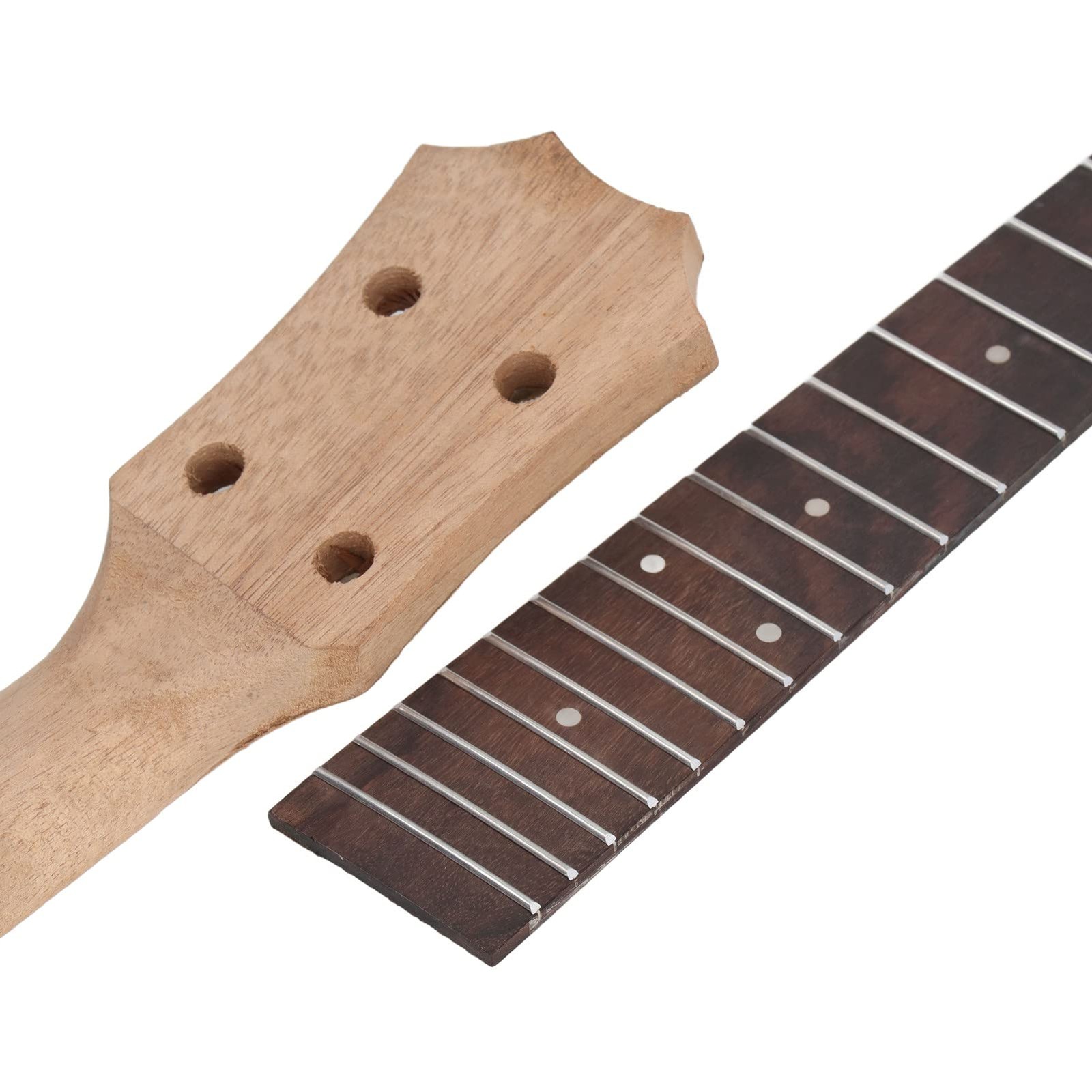 Ukulele Fretboard Neck Rosewood Okoume Replacement 4 String 26 Inch Part