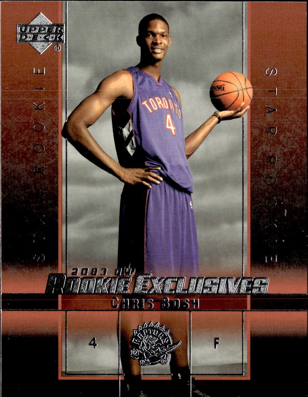 2003-04 Upper Deck Rookie Exclusives #4 Chris Bosh