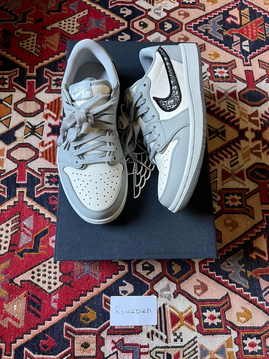 Dior x Air Jordan 1 Low Gray for Sale | Authenticity Guaranteed | eBay