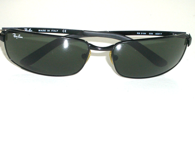 RayBan RB3194 偏光サングラス 強化ガラス イタリア製 新品 未使用 RAY BAN RB3194 006 62[]17 BLACK G15 UV FLIGHT FLEX HINGE METAL