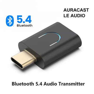 USB Typ-C Bluetooth 5.4 Adapter Sender Empfänger 2in1 Audio Adapter Auracast
