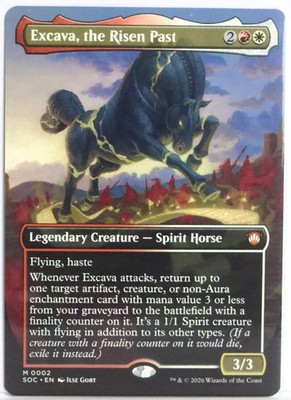 Excava, the Risen Past [New, Near Mint] Borderless Art {Secrets of Strixhaven}