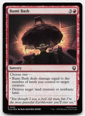 Bumi Bash 125 TLA Magic: The Gathering C Foil NM