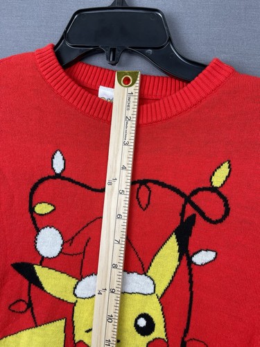 Pokemon Pikachu Holiday Youth Sweater Size LARGE ugly sweater party - Picture 8 of 12