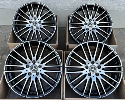 4 x Original Mercedes C-Kl. W206 S206 18 Zoll Felgen A2064014900 7,5J x 18 ET40 - Bild 1 von 4