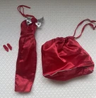 Vintage 1986 Barbie Doll Jewel Secrets Fashions 1859 Red Gown Outfit INCOMPLETE