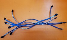                  Lot of 6  18" Blue Dell SATA Drive Cables Straight to Straight