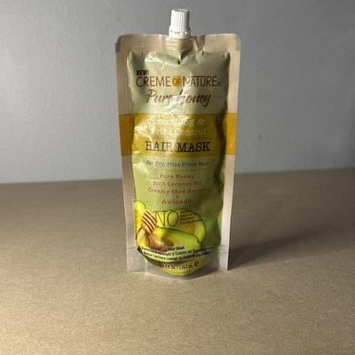 creme of nature pure honey strengthening Avocado hair mask 3.8 oz
