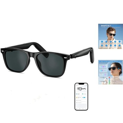 Smart AI Glasses for Men & Women: ChatGPT-Powered Translator & Music Player