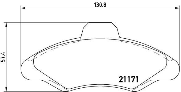 Plaquettes de frein Brembo P 24 029 pour l'essieu avant des voitures citadines