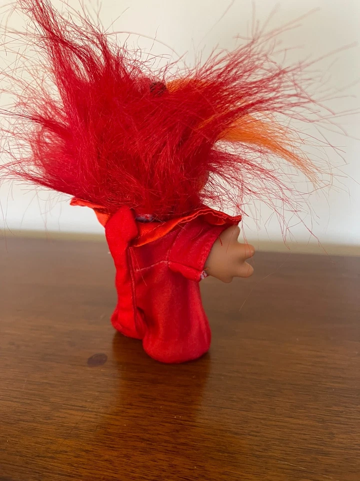 2006 DAM The Original Good Luck Troll Doll Halloween 5" DEVIL costume - Image 3 of 4