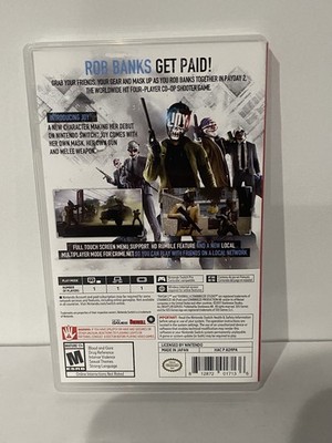 Payday 2 Nintendo Switch 505 Games Complete with Case and