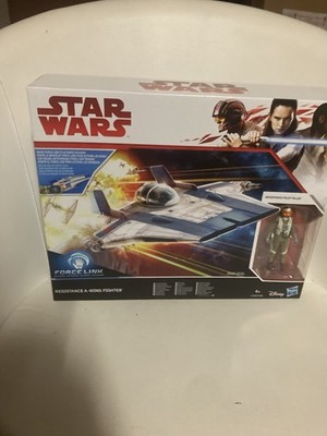 Star Wars Force Link Resistance A-Wing Fighter  Hasbro
