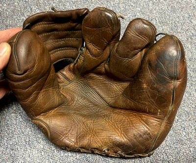 #ad RARE FIND VINTAGE quot;1922quot; KEN WEL 3 FINGER BASEBALL GLOVE PAT 11 14 22 $129.00