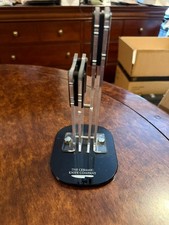 THE CERAMIC KNIFE COMPANY SLOT ACRYLIC KNIFE BLOCK BLACK STAND KITCHEN HOLDER