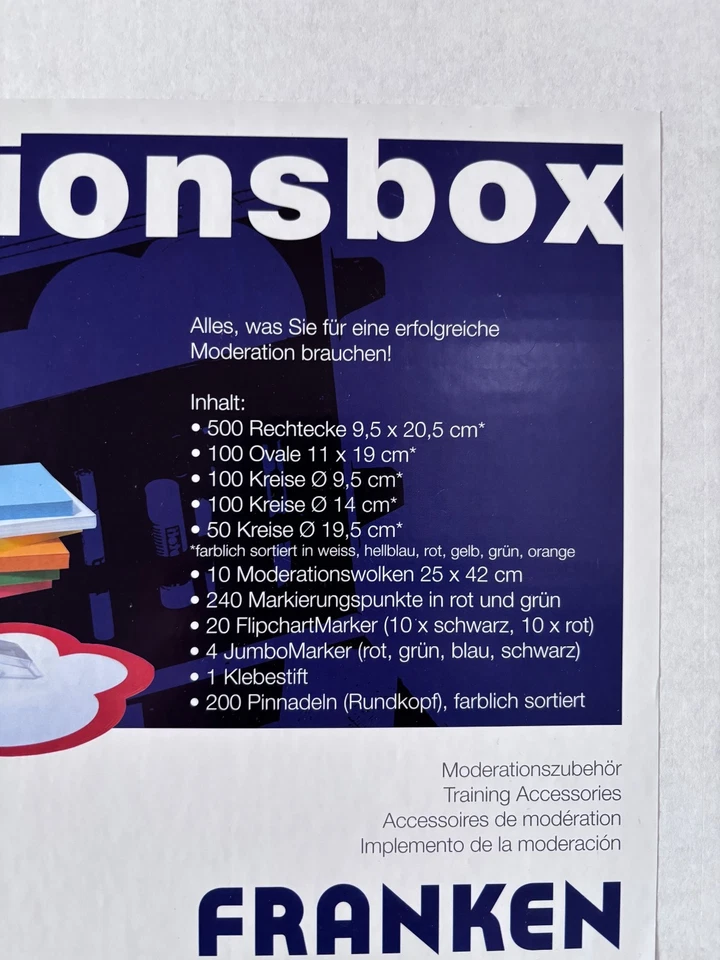 Moderationskoffer , Moderationsbox von  Franken mit über 1500 Teile in OVP - Bild 2 von 4