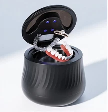 Ultrasonic Retainer Cleaner Machine- 45kHz Denture Cleaner, 200ML Dental Cleaner
