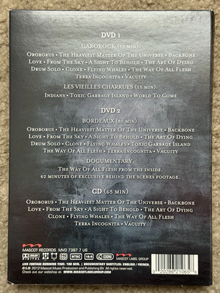 Gojira 'The Flesh Alive' Limited Edition Deluxe Version 2012 2 DVD/1CD - Image 2 of 2