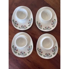 Figgjo F/F Valle Rare Vintage egg cups Rolf Froyland made in Norway set of 4