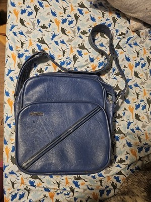 Samsonite Concord Vintage Carry On Shoulder Bag Travel Weekender Blue VGUC