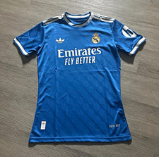 adidas Real Madrid Blue/White HEAT.RDY Soccer Jersey Shirt Men’s Size M