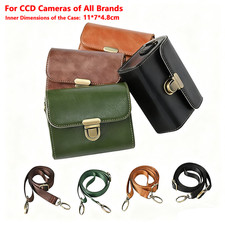 Convenient Travel Friendly Leather Compact Camera Case for All CCD Camera Brands