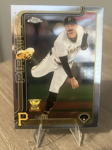 2025 Topps Chrome Paul Skenes Base Card #300 Gold Cup Pittsburgh Pirates