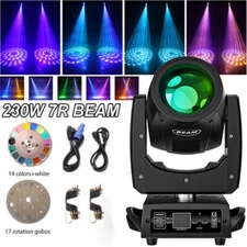 7R 230W Moving Head Light GOBO Stage Lighting LED DMX Beam Disco DJ Party Lights
