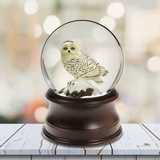 THE SAN FRANCISCO MUSIC BOX COMPANY Snowy Owl Snow Globe