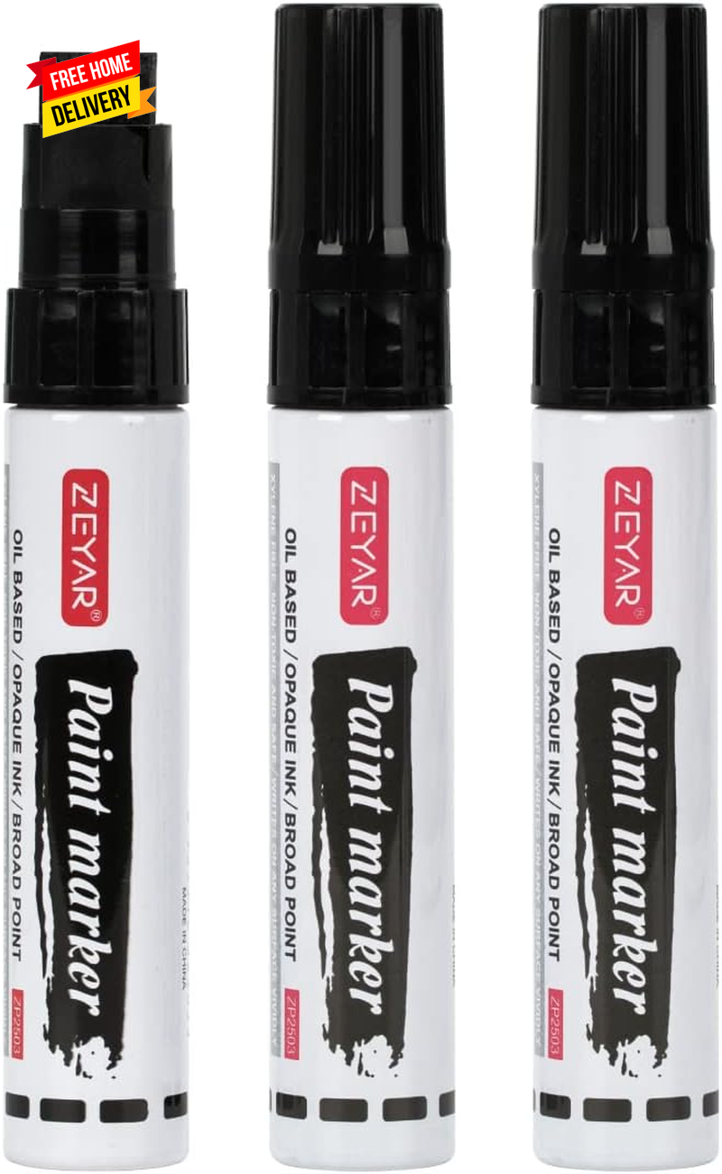 Jumbo 15mm Paint Markers with Waterproof Smear-Proof Ink in Aluminum Case-image