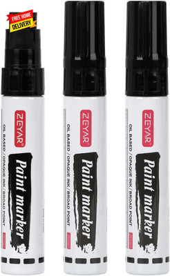 Paint Markers, Jumbo Size, 15Mm Felt Tip, Waterproof & Smear Proof Ink, Aluminum