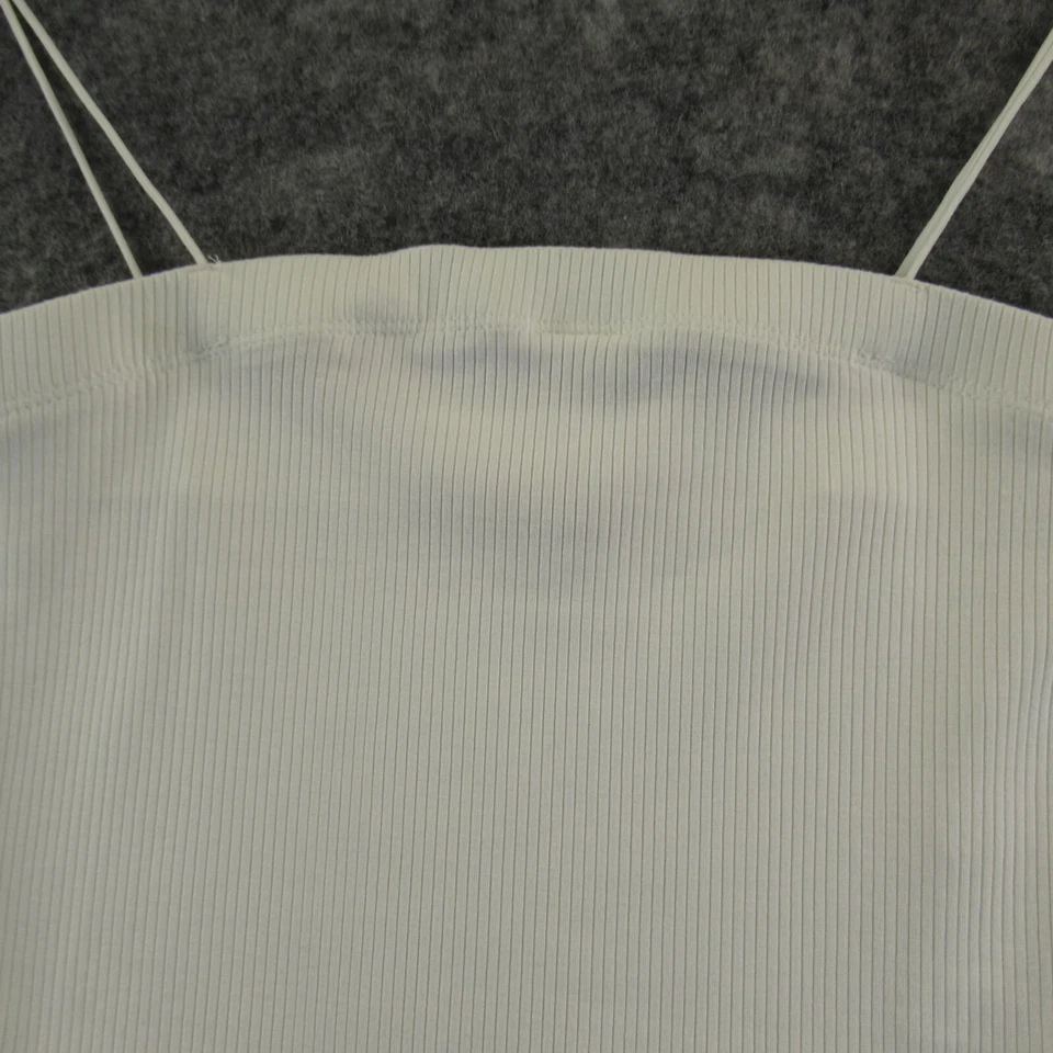 Active основной женщин Майка средний белый спагетти ремень ребристый вискоза эластичной - Изображение 2 из 4