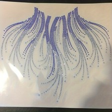 1pc Iron On Rhinestone Stickers Heat Transfer Decal Bling Patch Repair Applique
