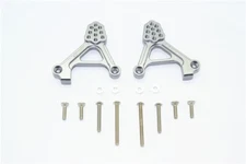 GPM Gunmetal Aluminum Adjustable Rear Shock Tower Mounts for Traxxas TRX-4