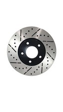Front E-coat Drillslot Brake Rotors Ceramic Pads Fit 94-04 Ford Mustang Cobra