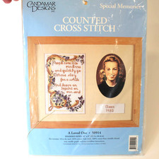 CANDAMAR DESIGNS Special Memories Counted Cross Stitch Kit A Loved One 50914 NOS