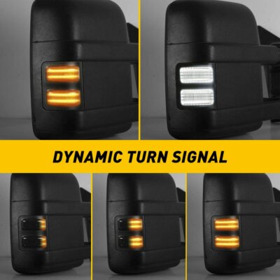 Smoked Lens Switchback LED Side Mirror Marker Lights For 2008-16 F250 F350 F450