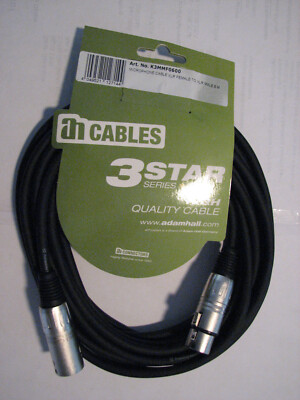Microphone Cable XLR FEmale to XLR Male 6m adamhall